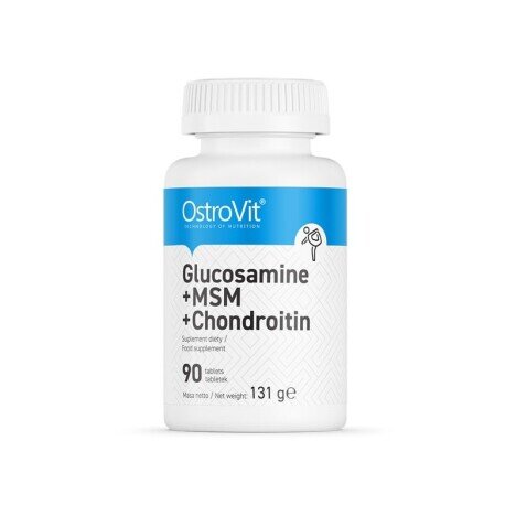 Glucosamine + MSM + Chondroitin 90 Tablete (Glucozamina, Articulatii, incheieturi, ligamente sanatoa